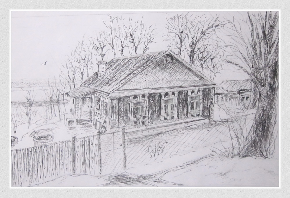 Валентина Солдатова. "Дом на набережной" графика, автор Валентина Солдатова Валентина Солдатова. "Дом на набережной" графика, автор Валентина Солдатова