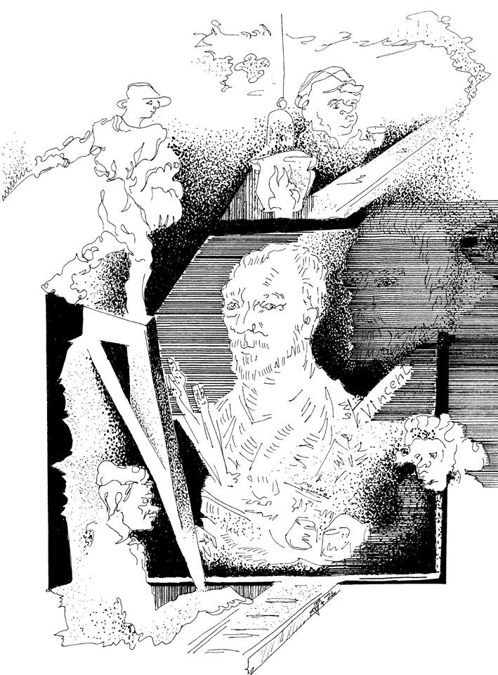 Наталья Троянцева. Иллюстрация Виктора Захарова  к стихотворению ВАН ГОГ Наталья Троянцева. Иллюстрация Виктора Захарова  к стихотворению ВАН ГОГ