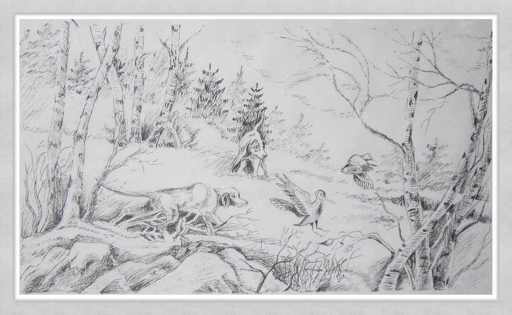 Валентина Солдатова. "На охоте" копия, рисунок Валентины Солдатовой Валентина Солдатова. "На охоте" копия, рисунок Валентины Солдатовой