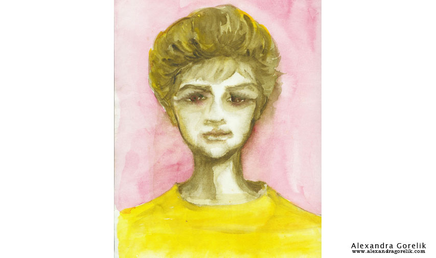 Александра Горелик. Сыну 7 лет. Акварель Александра Горелик. Сыну 7 лет. Акварель